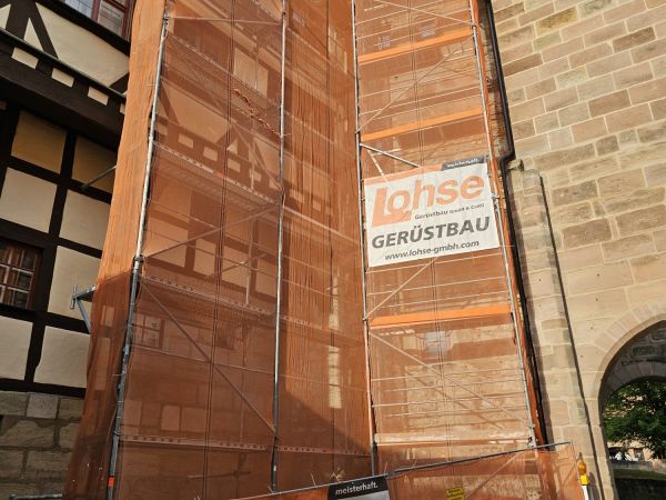 Standgerüst an der Kaiserburg